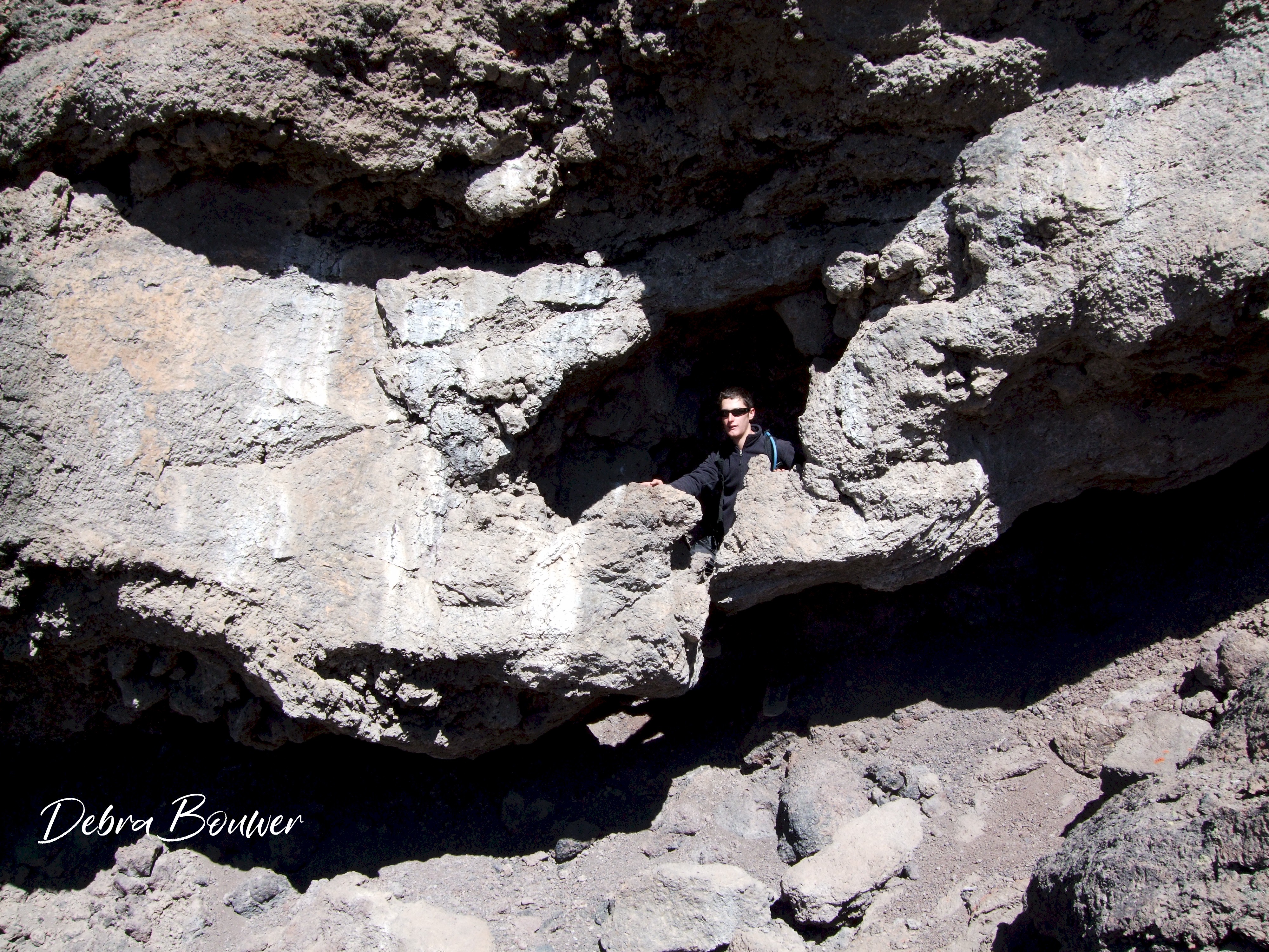 Entrance to a cave on Kilimanjaro